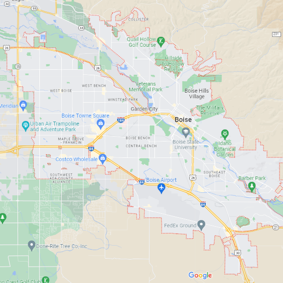 Map of Boise